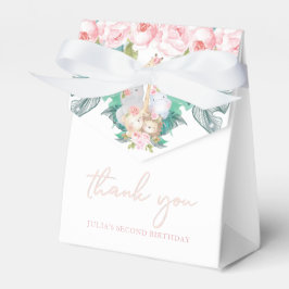 Caixinha De Lembrancinhas Garota da Selva de Aniversário Obrigado