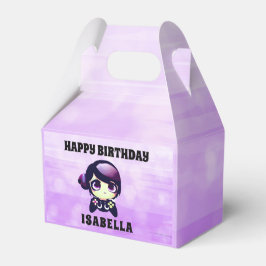 Caixinha De Lembrancinhas Garota de Animação de Feliz Aniversário Personaliz