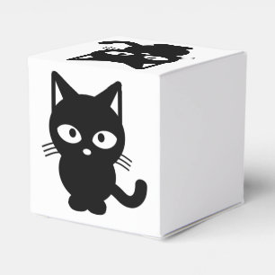 Caixinha De Lembrancinhas Gatinho de Gato Preto do Dia das Bruxas