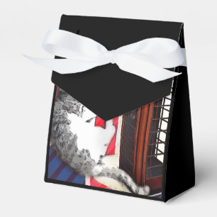 Caixinha De Lembrancinhas Gato do gatinho da cabine de telefone da bandeira