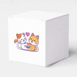 Caixinha De Lembrancinhas Gato E Shiba Inu
