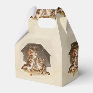 Caixinha De Lembrancinhas Gato Kitten gatinho antigo vintage bonito