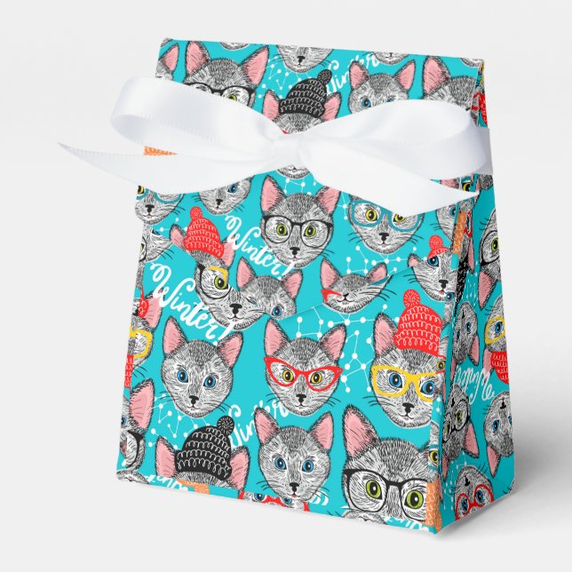 Caixinha De Lembrancinhas Gato no chapéu (Frente)