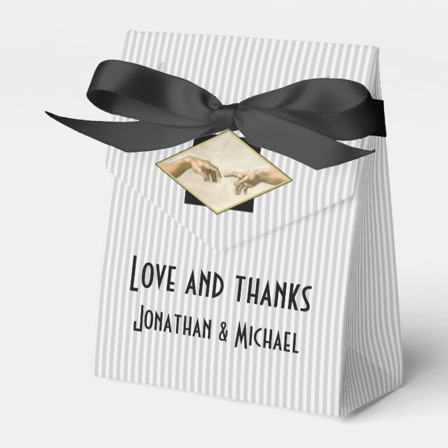 Caixinha De Lembrancinhas Gay de Arte Clássica (Frente)