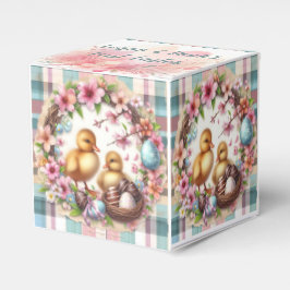 Caixinha De Lembrancinhas Gêmeos - Primeira Páscoa - Dois Ducklings