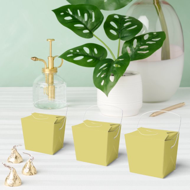 Caixinha De Lembrancinhas Gentle Warm Yellow Favor Boxes (Múltiplo)