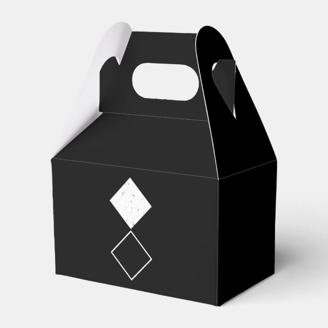 Caixinha De Lembrancinhas Geo Diamond Square (Frente)