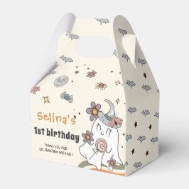 Caixinha De Lembrancinhas Ghost Halloween Retro Groovy Aniversário Box