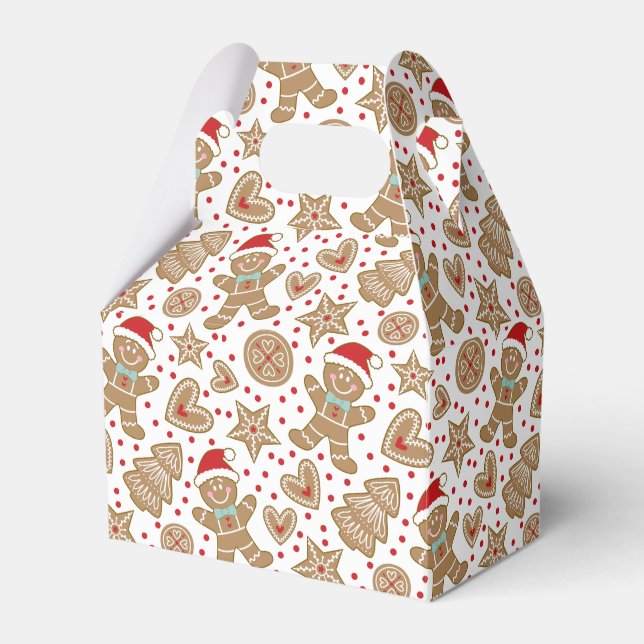 Caixinha De Lembrancinhas Gingerpão de Natal bonito (Frente)