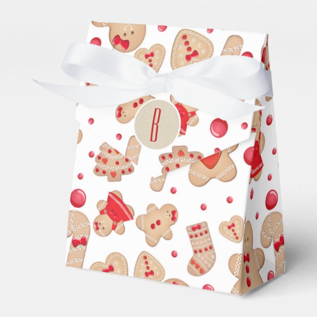 Caixinha De Lembrancinhas Gingerpão Homem cozido Biscoitos Whimsical Russos (Frente)