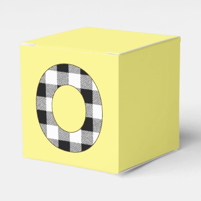 Caixinha De Lembrancinhas Gingham Check O (Frente)