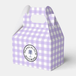 Caixinha De Lembrancinhas Gingham Island Punch Jelly Beans