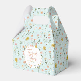 Caixinha De Lembrancinhas Girls Pink Wildflower Chá de fraldas