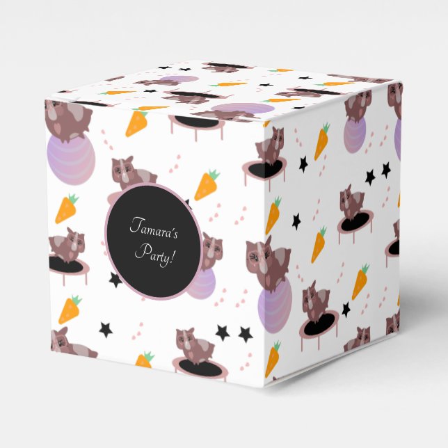 Caixinha De Lembrancinhas Giro Malhação de Porcos-Guiné (Frente)