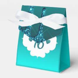 Caixinha De Lembrancinhas Glitter Coletor de Teal Doce 16