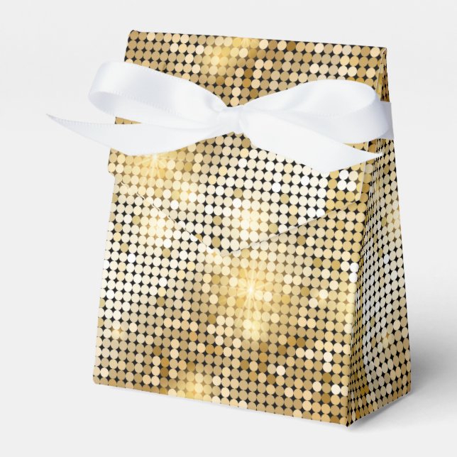 Caixinha De Lembrancinhas Glitters de ouro brilhante brilhante brilhante bol (Frente)