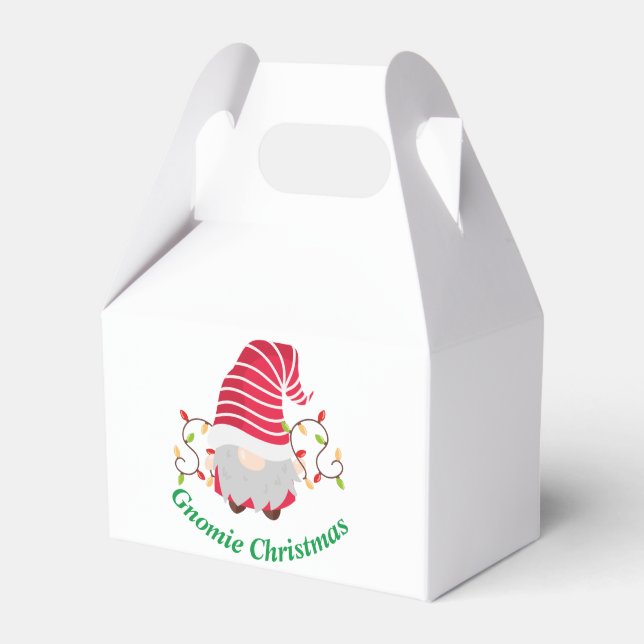 Caixinha De Lembrancinhas Gnomie Christmas Favor Box (Frente)