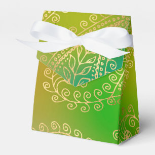 Caixinha De Lembrancinhas Gold Foil Arabe Noites de Ameaça Festa