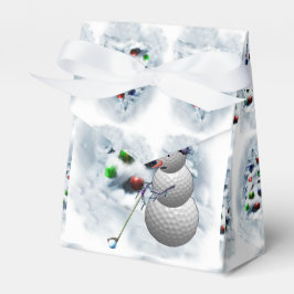 Caixinha De Lembrancinhas Golf Ball Snowman Natal