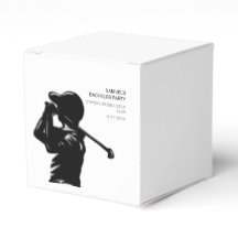 Golfista negro Viagem de golfe Despedidão minimali