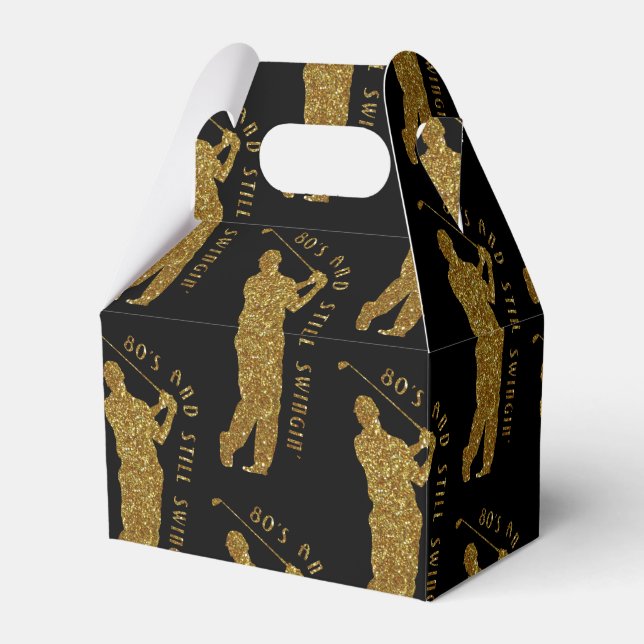 Caixinha De Lembrancinhas Golfistas Ainda Nadando De 80 A 89 (Frente)