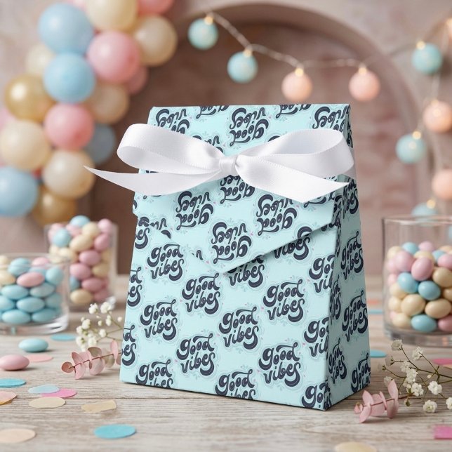 Caixinha De Lembrancinhas Good Vibes Favor Boxes (Criador carregado)
