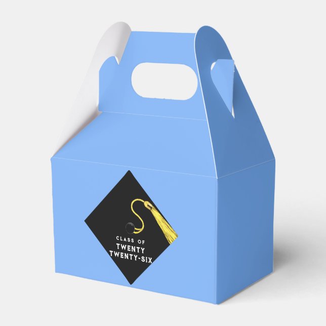 Caixinha De Lembrancinhas Graduação 2025 Azul Claro (Frente)