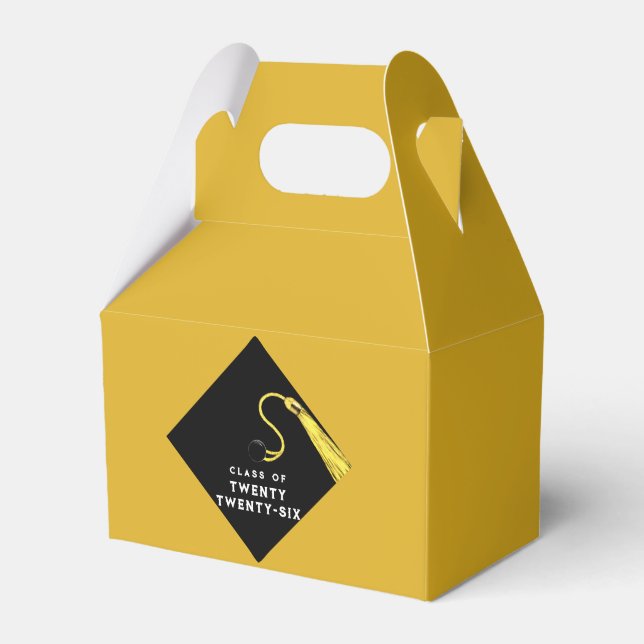 Caixinha De Lembrancinhas Graduação 2025 Dourada (Frente)
