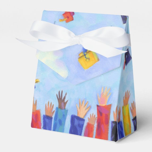 Caixinha De Lembrancinhas Graduation Cap Toss Thank You (Frente)