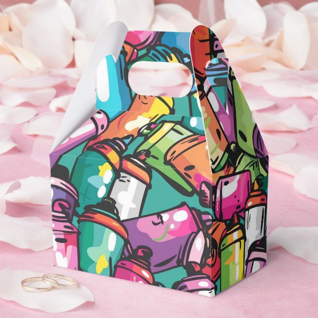 Caixinha De Lembrancinhas Graffiti Art (Casamento)