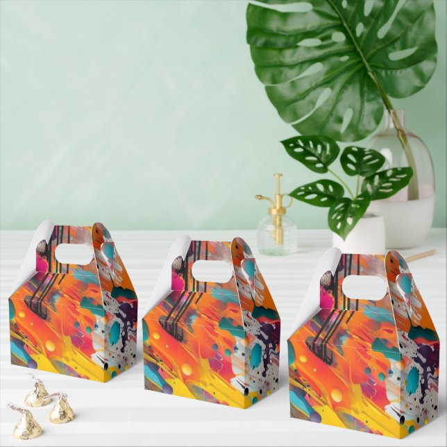 Caixinha De Lembrancinhas Grafite de abertura do caos vívido (Múltiplo)