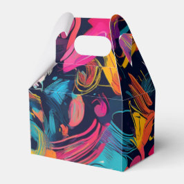 Caixinha De Lembrancinhas Grafite Espalhado Caos Vibrante