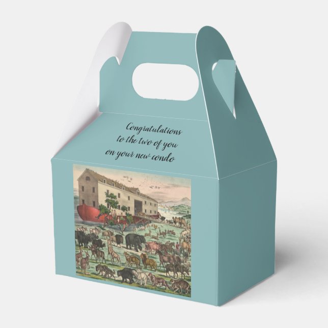 Caixinha De Lembrancinhas Gratos de Casal Divertidos no Novo Condo (Frente)
