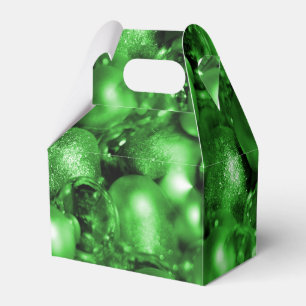 Caixinha De Lembrancinhas Green Christmas Baubles