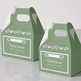 Caixinha De Lembrancinhas Green Cielito Lindo Chá de fraldas Muchas Gracias