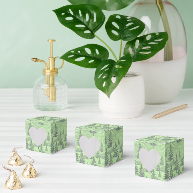 Caixinha De Lembrancinhas Green Forest Christmas (Múltiplo)