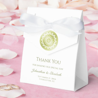 Caixinha De Lembrancinhas Green Lace Mandala Wedding