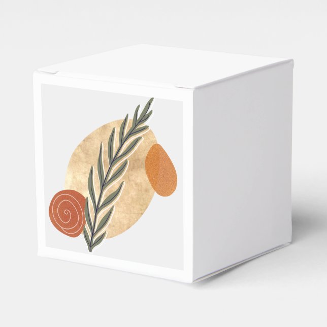 Caixinha De Lembrancinhas Green Stalk Boho (Frente)