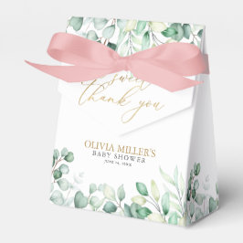 Caixinha De Lembrancinhas Greenery Eucalyptus A Sweet Obrigado Chá de fralda