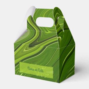 Caixinha De Lembrancinhas Greenery Swirls