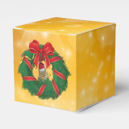 Caixinha De Lembrancinhas Grinalda de Natal de Esquilo Fofo