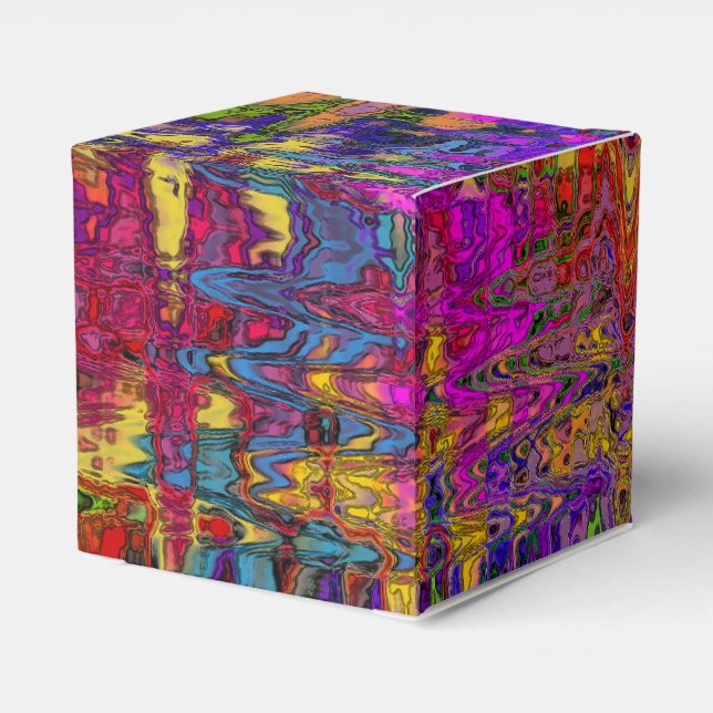 Caixinha De Lembrancinhas Groovy Abstrato (Verso)
