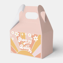 Caixinha De Lembrancinhas Groovy Baby Retro Sol daisy boho obrigado Fa
