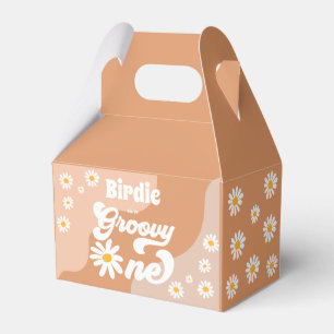 Caixinha De Lembrancinhas Groovy One Party Boho Retro Daisy