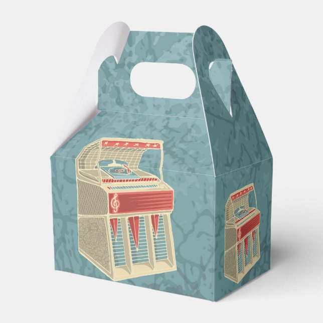 Caixinha De Lembrancinhas Grunge Jukebox (Frente)