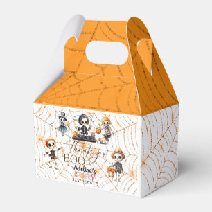 Caixinha De Lembrancinhas Halloween Boo Spooky Skeletons Chá de fraldas