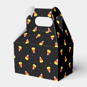 Caixinha De Lembrancinhas Halloween Candy Corn Pattern