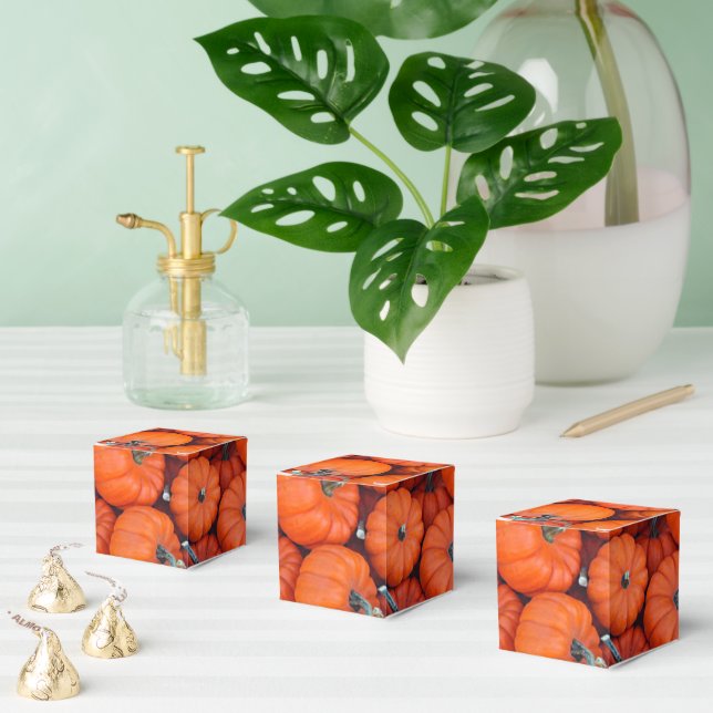 Caixinha De Lembrancinhas Halloween Mini Pumpkin Fall Autumn Patterno (Múltiplo)