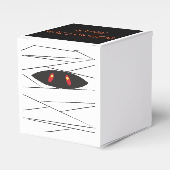 Caixinha De Lembrancinhas Halloween Mummy (Frente)