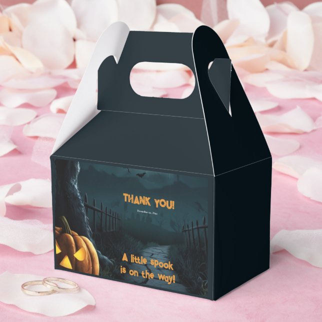 Caixinha De Lembrancinhas Halloween Um Pequeno Chá de fraldas De Pumpkin Spo (Casamento)